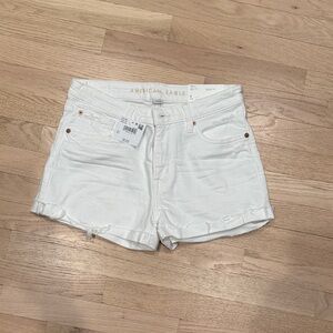 American Eagle Outfitters Women's Classic White Jean Shorts